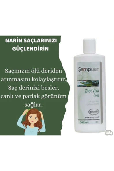 Ersağ Aloe Vera Özlü Şampuan - Resim 4