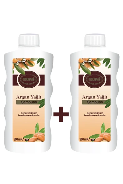 Ersağ Argan Yağlı Şampuan 300 ml 2 Adet ürün görseli 1