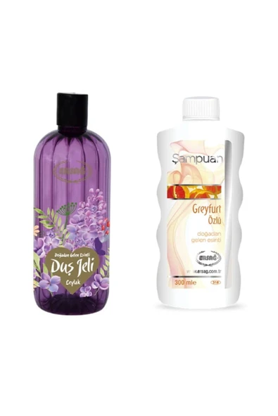 Ersağ Leylak Duş Jeli 500 ml Greyfurt Özlü Şampuan 300 ml ürün görseli 1