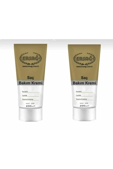 Ersağ 2li Saç Bakım Kremi 200 ml ürün görseli 1