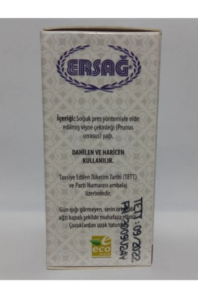 Ersağ Vişne Çekirdeği Yağı 30 Ml - Resim 3
