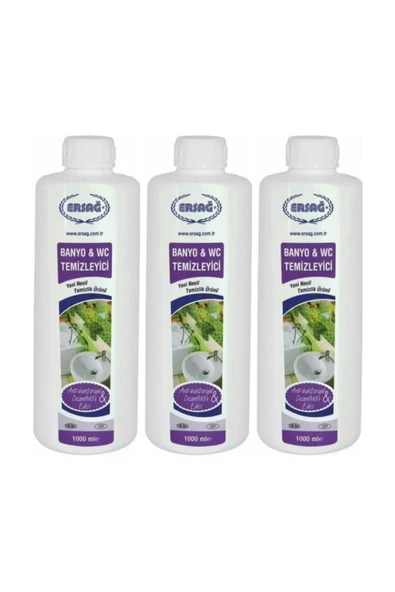 Ersağ Antibakteriyel Banyo Wc Temizleyici 3 Adet X 1000 Ml. ürün görseli 1