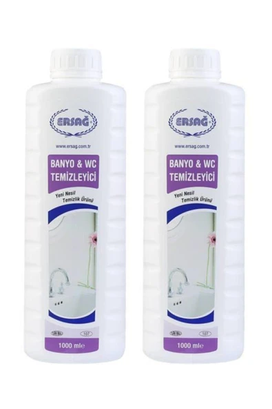 Ersağ Banyo Wc Temizleyici 1000 Ml 2 Adet ürün görseli 1