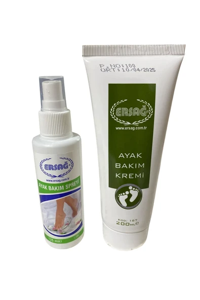 Ersağ Ayak Bakım 200ML + Ayak Bakım Spreyi (Özel Set) ürün görseli 1