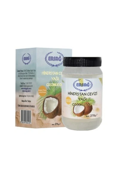 Ersağ Hindistan Cevizi Yağı Katı 270 Ml ürün görseli 1