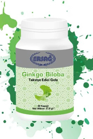 Ersağ Ginkgo Biloba (takviye Edici Gıda ) 60 Kapsül 2005-1 ürün görseli 1