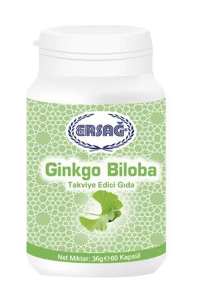 Ersağ Ginkgo Biloba (takviye Edici Gıda ) 60 Kapsül 2005-9 ürün görseli 1