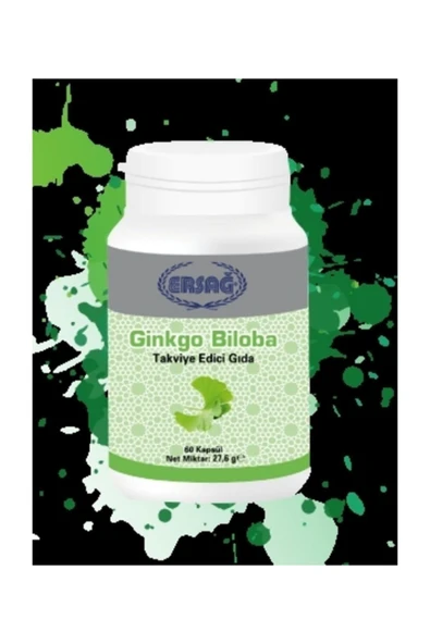 Ersağ Ginkgo Biloba ( Takviye Edici Gıda ) 60 Kapsül 2005-6 ürün görseli 1