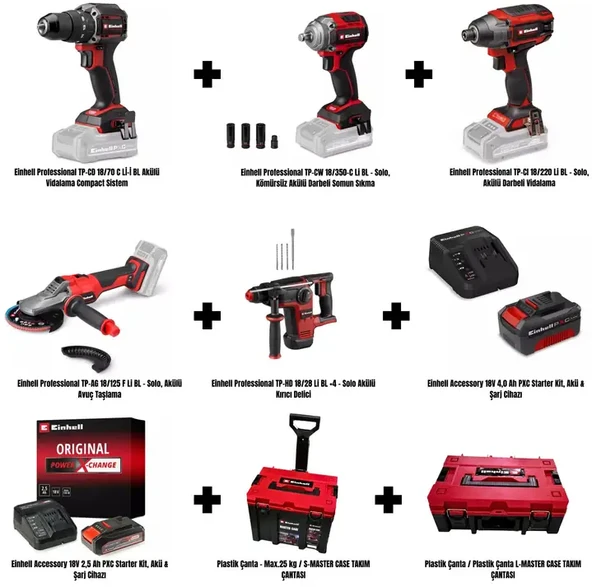 Einhell Profesyonel Makine Seti Kprof Set 008 ürün görseli 1