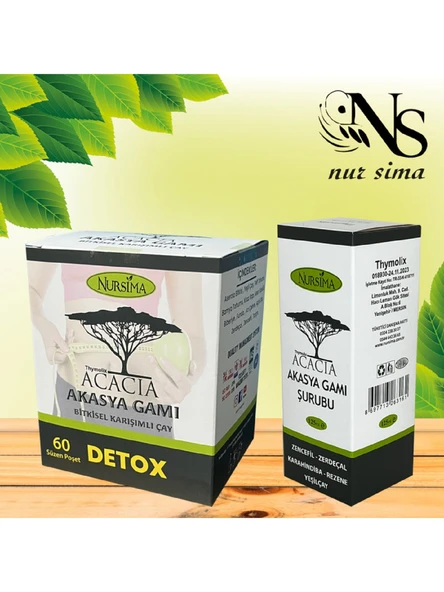 Nursima Acacia Akasya Gamı Çayı + Akasya Gamı Şurubu 2024 Detox Seti ürün görseli 1
