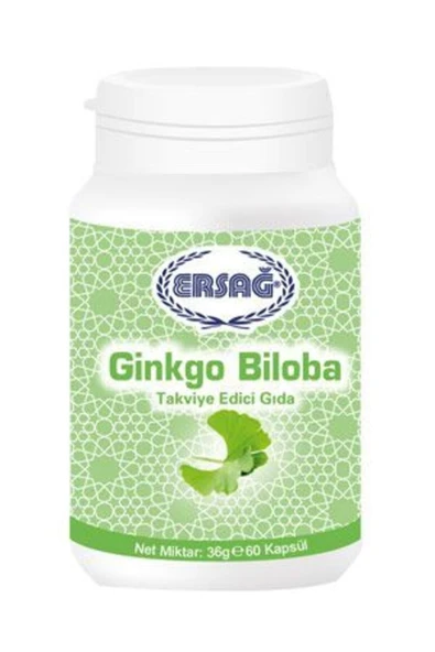 Ersağ Ginkgo Biloba ( Takviye Edici Gıda ) 60 Kapsül 2005-5 ürün görseli 1