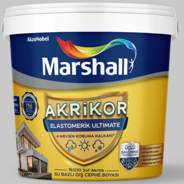 Marshall Akrikor Elastomerik Ultimate Dış Cephe Boyası G6 2,5L ürün görseli 1