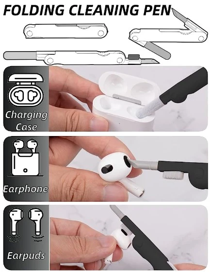 ÇOK FONKSIYONLU 7 IN 1 AIRPODS KLAVYE EKRAN KULAKLIK TEMIZLEME KITI ürün görseli 1