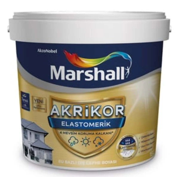 Marshall Akrikor Elastomerik Dış Cephe Boyası K3 2,5L ürün görseli 1