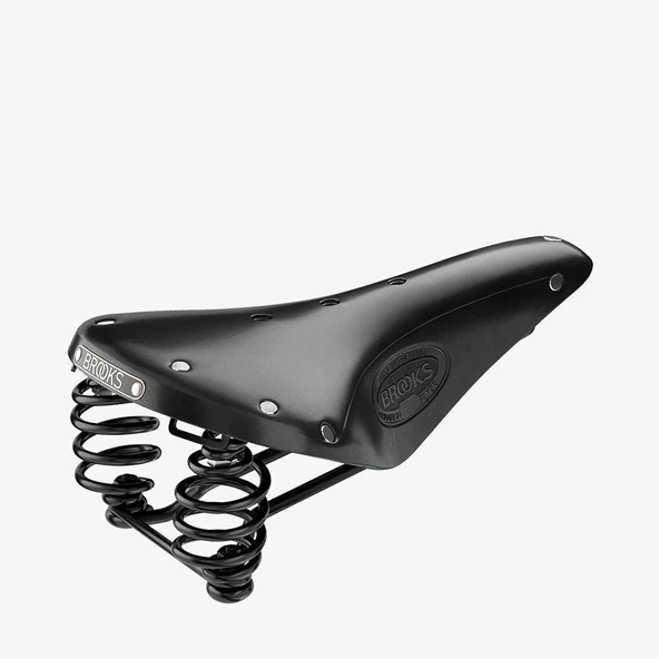 Brooks Flyer Yaylı Deri Bisiklet Selesi 175mm Siyah B396H ürün görseli 1
