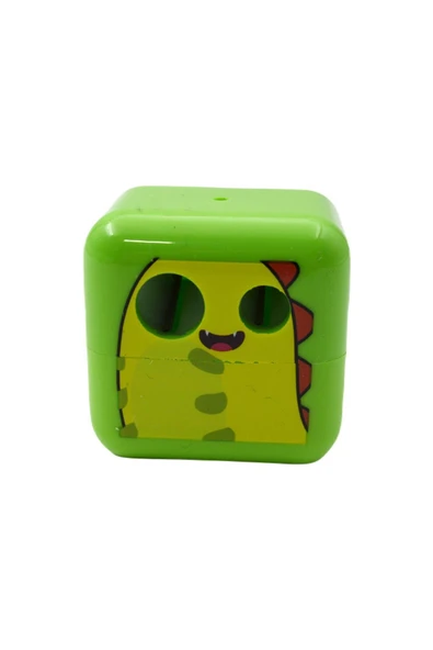 Adel Cubies Dino Çift Hazneli Kalemtıraş Yeşil 16360 ürün görseli 1