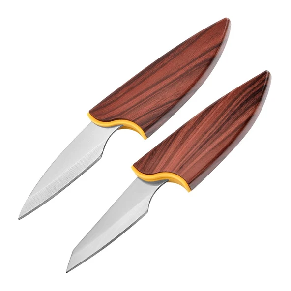 Valkyrie Mini Şef Yemek Bıçağı Ahşap Kılıflı Paslanmaz Çelik Meyve Sebze Soyma Doğrama Bıçağı ürün görseli 1