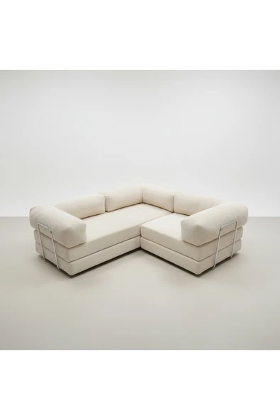 NESTİME Nestime® 200x200 cm Modüler Sünger L Koltuk Takımı Krem ürün görseli 1