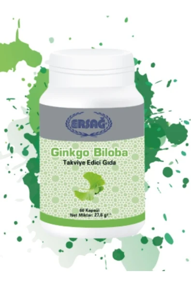 Ersağ Ginkgo Biloba ( Takviye Edici Gıda ) 60 Kapsül 2005-2 ürün görseli 1