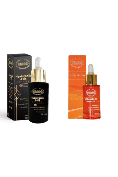 Ersağ Hyaluronik Asit Serumu 30 Ml + Vitamin C Serumu 30 Ml ürün görseli 1