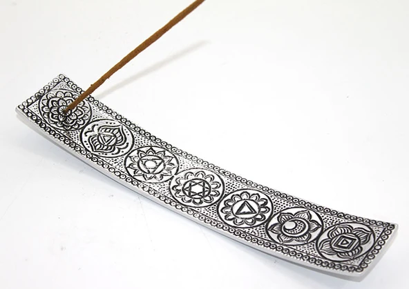 Metal Kayık 7 Çakra (Chakra) Tütsülük ürün görseli 1
