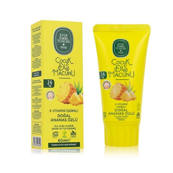 Eyüp Sabri Tuncer Diş Macunu 60 Ml 2-6 Yaş - Ananas ürün görseli 1
