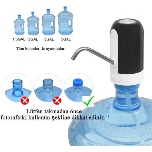 Şarjlı Damacana Su Pompası - Resim 3