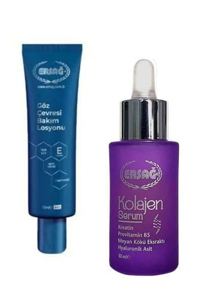 Ersağ Göz Çevresi Bakım Losyonu & Kolajen Serum 30ml ( İkisi Bir Arada ) ürün görseli 1