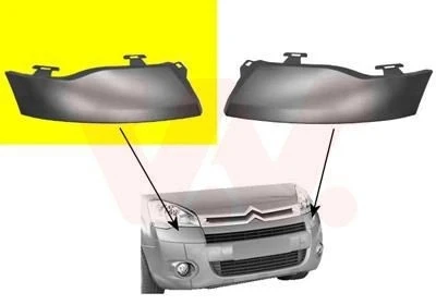 Citroen Berlingo (2008 Yılında Çıkan Kasa) Ön Far Kaşı Astarlı Sağ (Oem No: 7452Tp) ürün görseli 1