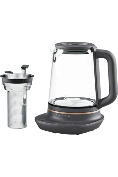Electrolux 2000W 1,7L Cam Su Isıtıcı, Şık ve Kullanışlı Demlik Kutulu ürün görseli 1