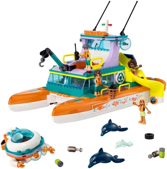 LEGO 41734 Friends Deniz Kurtarma Teknesi ürün görseli 1
