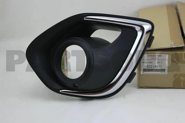 Mitsubishi Asx 2013-2016 Ön Sis Lamba Kapağı Delikli Nikelaj Çıtalı Sol (Oem No: 8321A517) ürün görseli 1