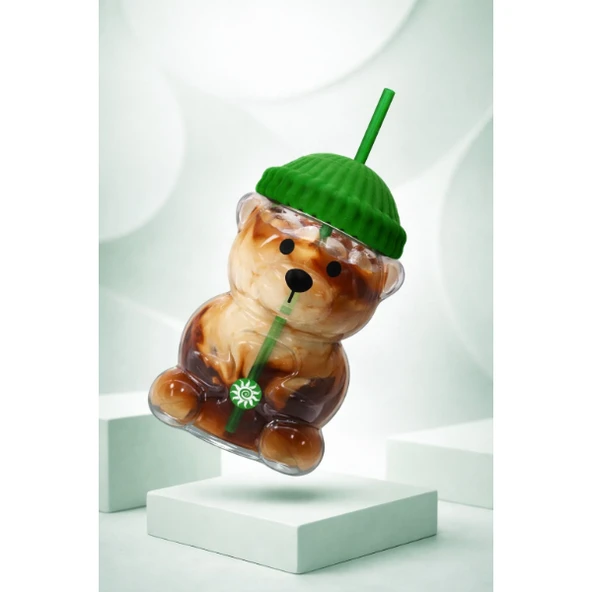 Bearista Plastik Soğuk İçecek Bardağı - Resim 2