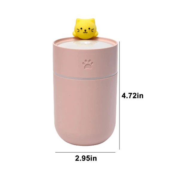 Isınan Kedi Mini USB Sessiz Hava Nemlendiricisi ürün görseli 1