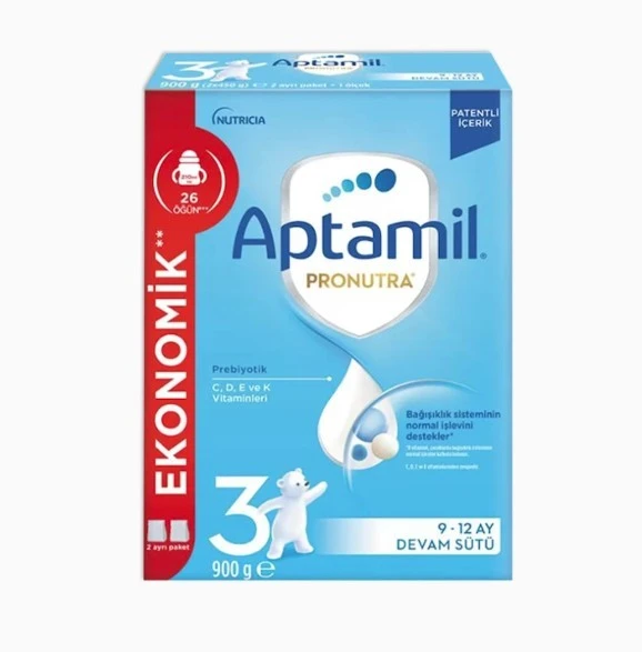 Aptamil Pronutra 3 Devam Sütü 900 gr 9-12 Ay ürün görseli 1