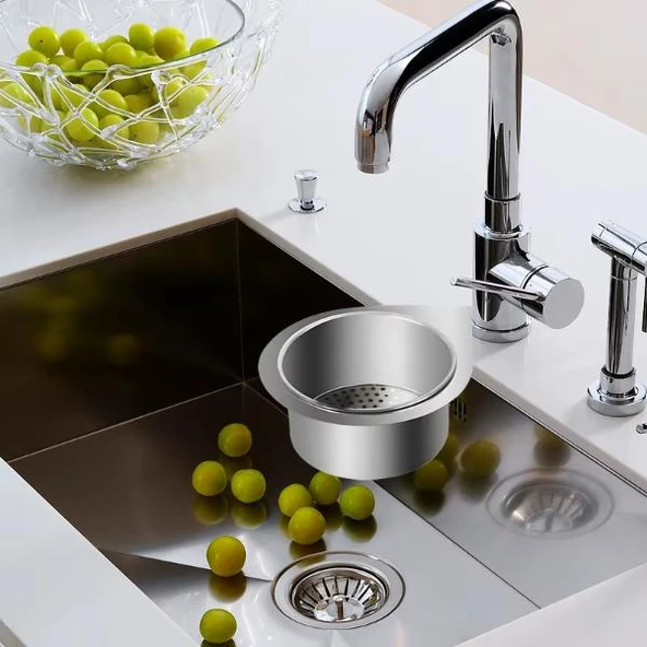 Kuğu Tasarımlı Paslanmaz Lavabo Drenaj Sepeti ürün görseli 1