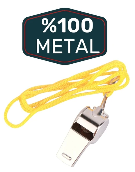 METAL İPLİ İKAZ DÜDÜĞÜ 24 ADET ürün görseli 1