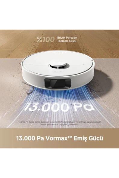 Dreame Robot Süpürge Beyaz - Resim 4