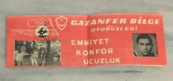 GAZANFER BİLGE OTOBÜSLERİ 26-03-1968 TARİHLİ İSME KESİLMİŞ YOLCU BİLETİ(Sahafiye Kitap) ürün görseli 1