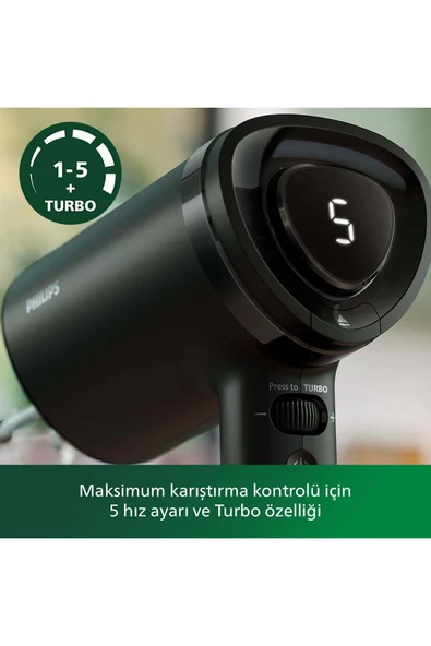 Philips 3’ü 1 Arada El Mikseri – Hamurdan Kremay, Sebzeden Soslara Kadar Her Tarifte Üstün Karıştırma Gücü m ürün görseli 1