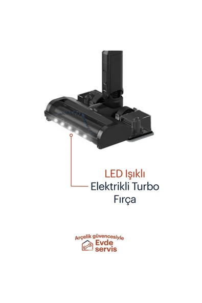 Grundig Vc Highforce Şarjlı Dik Süpürge - Resim 5