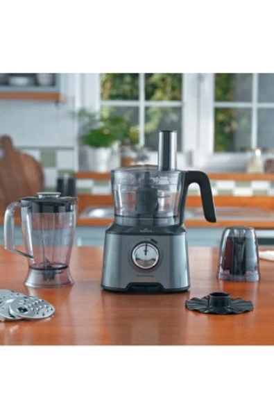 Karaca Mastermaid Power Multifunctional 10 In 1 Galaxy Grey Mutfak Robotu, Blender Seti 2000w ürün görseli 1
