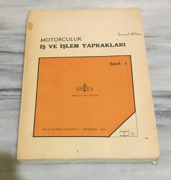 MOTORCULUK İŞ VE İŞLEM YAPRAKLARI Sınıf 1(Sahafiye Kitap) ürün görseli 1