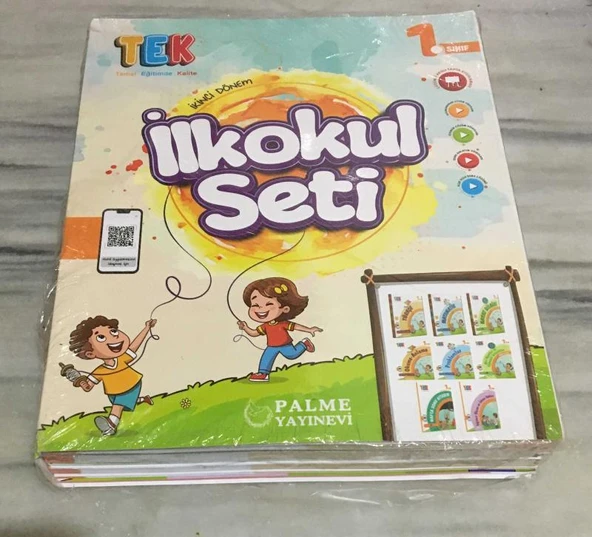 PALME YAYINEVİ - 1.SINIF TEK İLKOKUL SETİ ( İKİNCİ DÖNEM ) ( JELATİNİNDE )(Sahafiye Kitap) ürün görseli 1