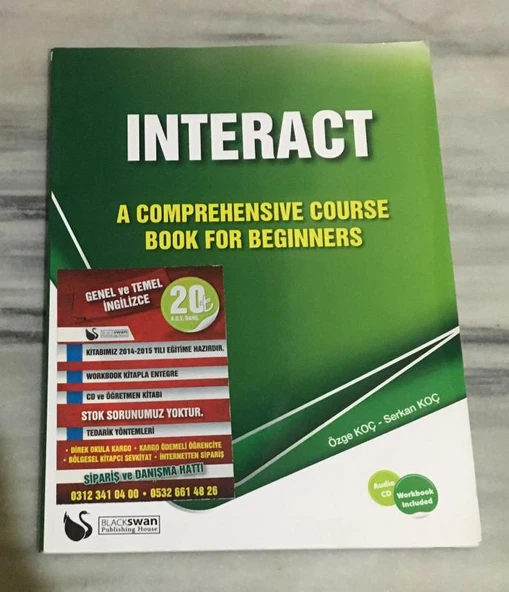 INTERACT A Comprehensive Course Book for Beginners(Sahafiye Kitap) ürün görseli 1