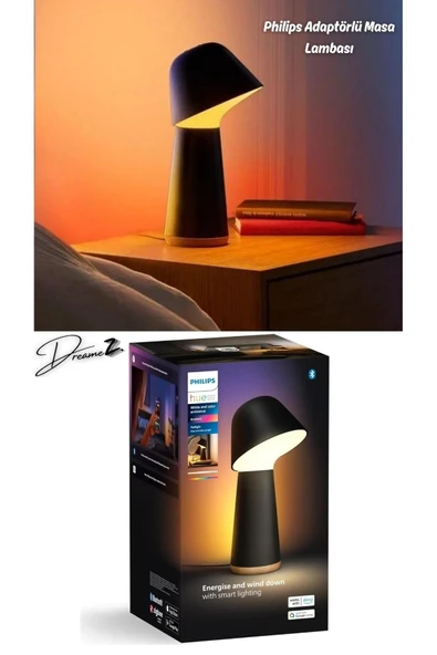 Philips Drmz Hue Twilight Siyah Apple Home +Google Assistant Uyumlu Akıllı Uyku Uyanma Lambası+Adaptör ürün görseli 1