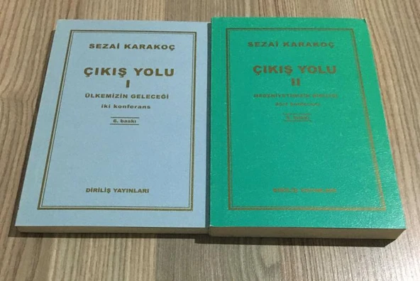 ÇIKIŞ YOLU I - II Ülkemizin Geleceği İKİ KONFERANS - Medeniyetimizin Dirilişi DÖRT KONFERANS ( 2 Cilt TAKIM )(Sahafiye Kitap) ürün görseli 1