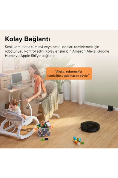 Roborock Vacuum Cleanner Q8 Max Robot Süpürge Siyah - Resim 8