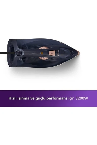 Philips Azur Advanced Essential Series 3200 W Buharlı Ütü, Lacivert - Resim 2