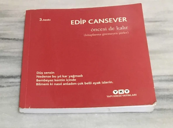 ÖNCESİ DE KALIR Kitaplarına Giremeyen Şiirler 3.BASKI(Sahafiye Kitap) ürün görseli 1
